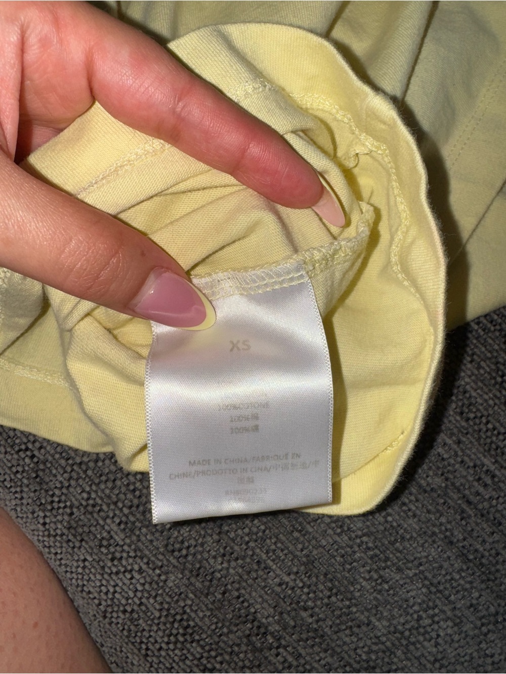 Men's Essentials Short-Sleeve Yellow Shirt - Picture 3 of 3